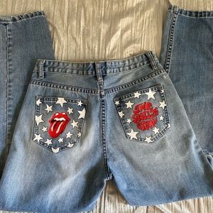 Hand Painted denim jeans